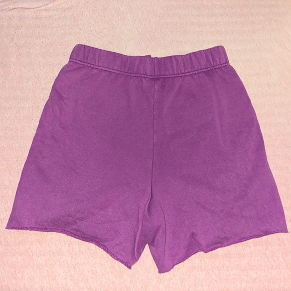 Pacsun Purple Fleece Sweat Shorts - Picture 2 of 4